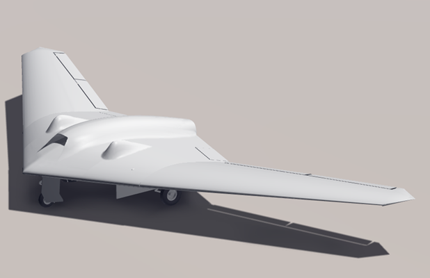 Le RQ-170 Sentinel (image 3D)