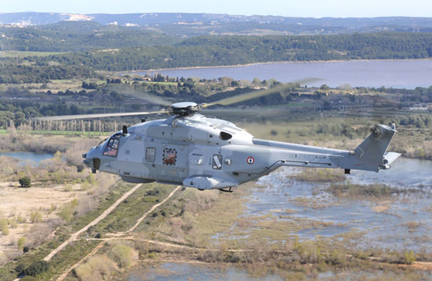 L'hélicoptère NH90 en version NFH (crédit : DGA Essais en vol)