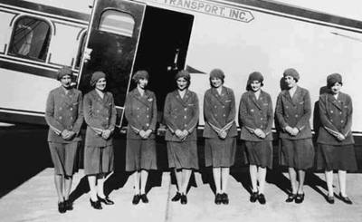 Les premières hôtesses de Boeing Air Transport en 1930