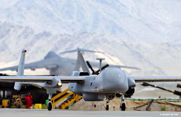 Le drone Harfang à Bagram en Afghanistan