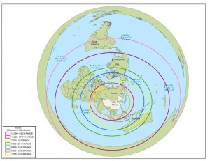 Portee des missiles chinois