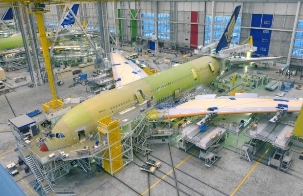 Usine d'assemblage Airbus à Toulouse-Blagnac.